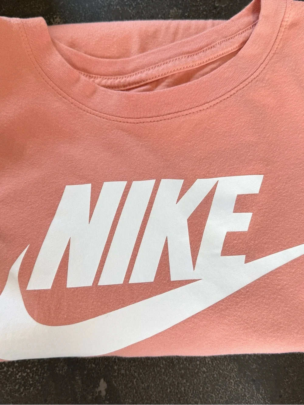 NIKE Classic Tee with Bold White Logo. Men M